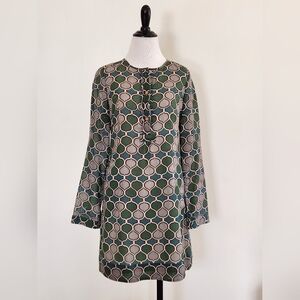 || TORY BURCH || Shift dress wool lined long sleeves pockets buttons sz 4